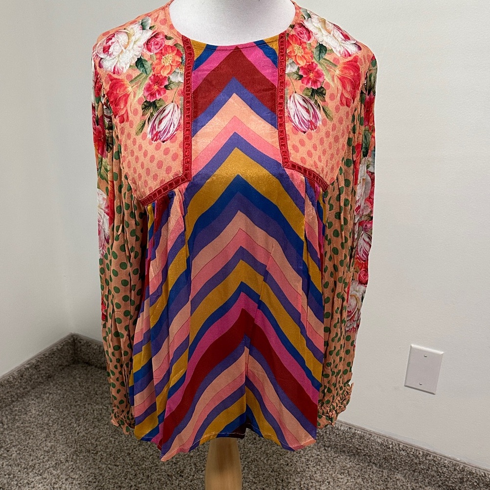 🌴 NWT BLANK London Semi Sheer Blouse